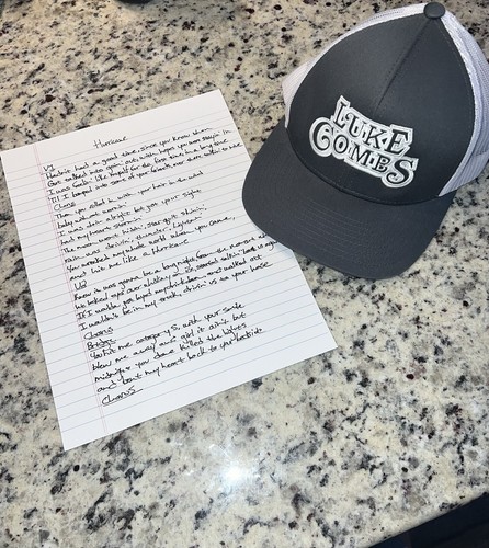 Signed luke combs - and, hand