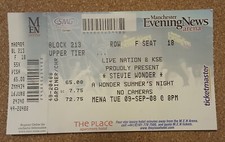 STEVIE WONDER Ticket 2008