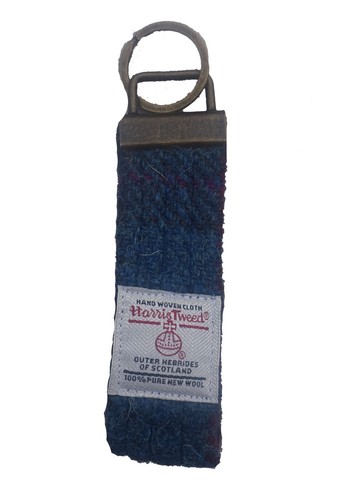 Harris tweed keyring - keyring, fabric