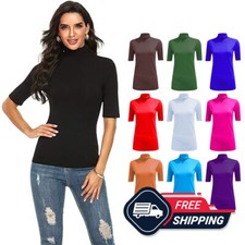 Ladies Short Sleeve Polo Neck