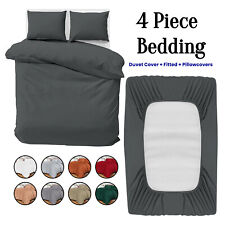 4 Piece Bedding Set Reversible