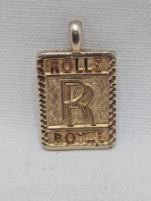 Vtg Rolls Royce Keychain Key