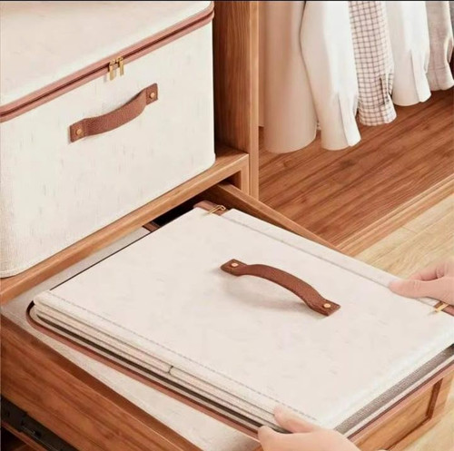 Fabric storage box zip lid - zip,