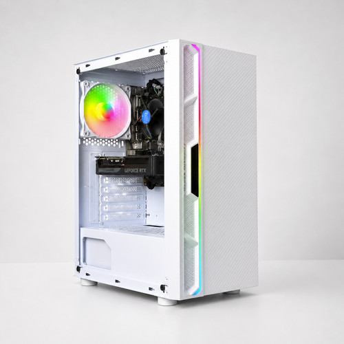 White gaming amd ryzen - pc,