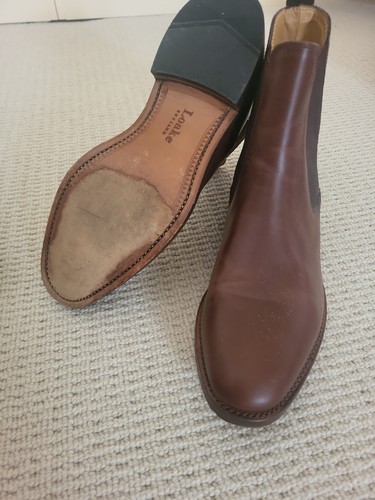 Mens brown loake chelsea boots - mens,