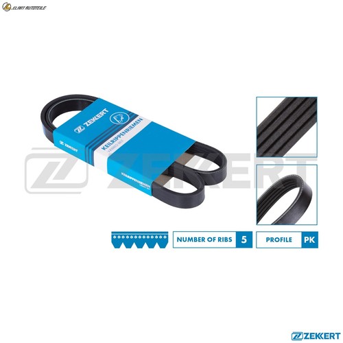 Ribbed belt 5pk868e for - v-ribbed, kr-5pk868e