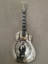 Ozark Slimline Electro Resonator Guitar with “Islander” engraved steel body