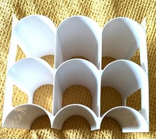 mDesign Ultra Modern White 9 Bottles Wine Rack