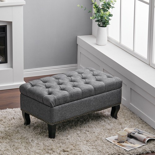 Upholstered ottoman footstool - upholstered,