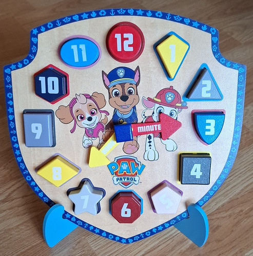 Paw patrol wooden numbers - paw,