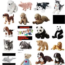 IKEA Soft Toys Panda Shark Dog