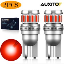 2x AUXITO T10 501 W5W SMD LED Side Light Parking Bulbs Xenon RED 6000K