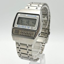 Seiko Calculator Alarm Digital Watch C359-5000 Unique Features Stylish Design