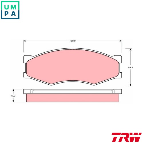 Brake pad set disc - disc,