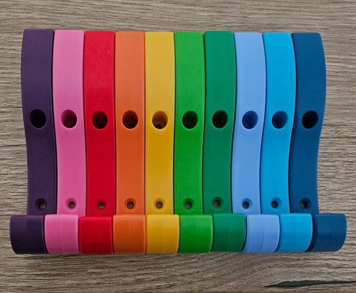 Strong plastic coat hooks - coat, 10