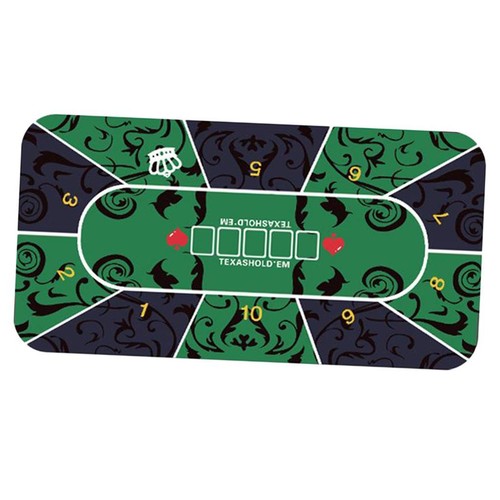 Rubber poker table layout - rubber,