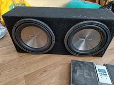 subwoofer c4 800w x2 , amp FLI 1000w and  digital power capacitor 1.2 farad