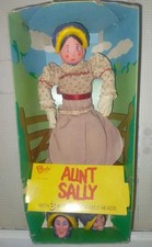 VINTAGE BOXED Aunt Sally Worzel Gummidge Bendy Toy Figure interchangeable heads