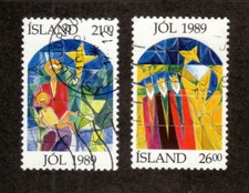 1989 Iceland #684-85 Used