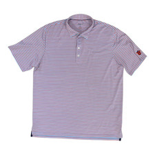 Johnnie O Shirt Mens Extra Large Blue Prep Performance Stretch Golf Surf Tech