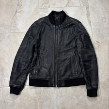 Superdry Leather Bomber Jacket