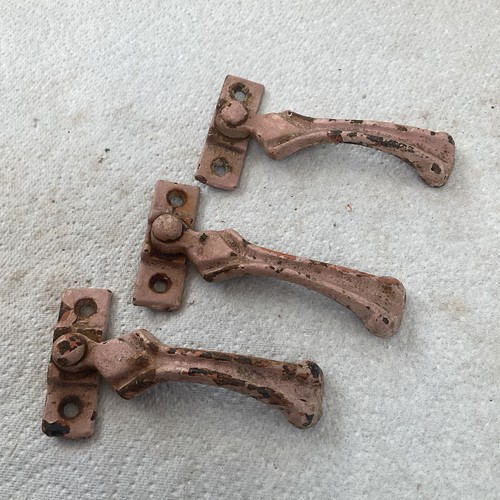 Vintage cast iron casement - cast,
