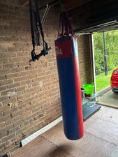 Blue and Red Lonsdale Hanging Punching Bag
