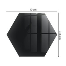 Protective glass hearth plate - protective,