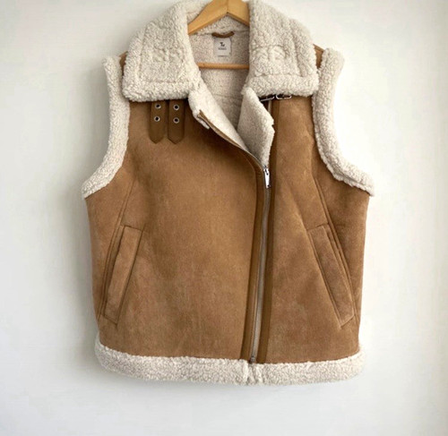 Women brown suede - l,