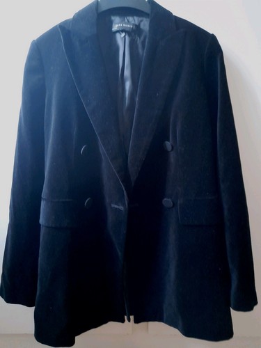 Zara black velvet - black,