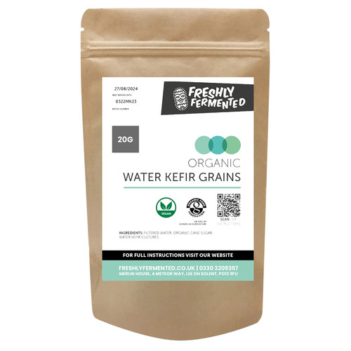 Organic water kefir - kefir, grains