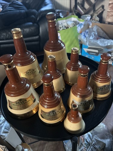 Job lot vintage bells - x9,