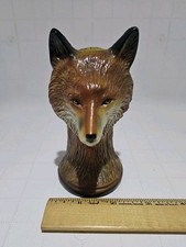 Rare Enamel Fox Head Car