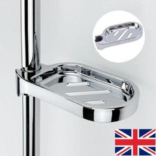 Clip-on Soap Dish Tray Holder Shower Slide Soap Plates Smooth Bathroom Bar Drop