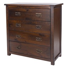 Chest of 4 Drawers Dark