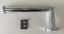 Polished chrome Vitra Minimax toilet roll holder and bracket (A44789EXP)