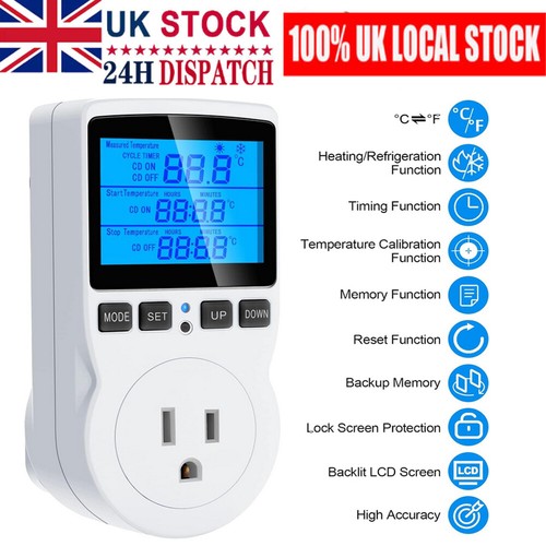 Digital thermostat plug socket - thermostat,