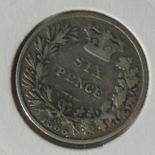 Queen victoria six pence 1837 - queen,