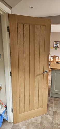 78x33 oak faced - fire, door