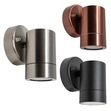 GU10 IP44 Outdoor Wall Light 12cm - Stainless Steel/Aluminium