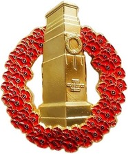 2025 Cenotaph Red Poppy Pin Badge Brooch Remembrance Day Decorations Gifts
