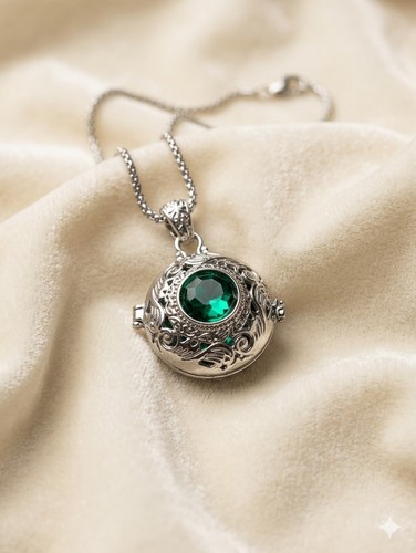Beautiful silver locket and - locket,