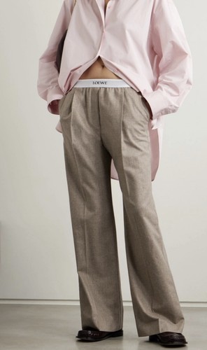 Loewe beige wool logo - ,