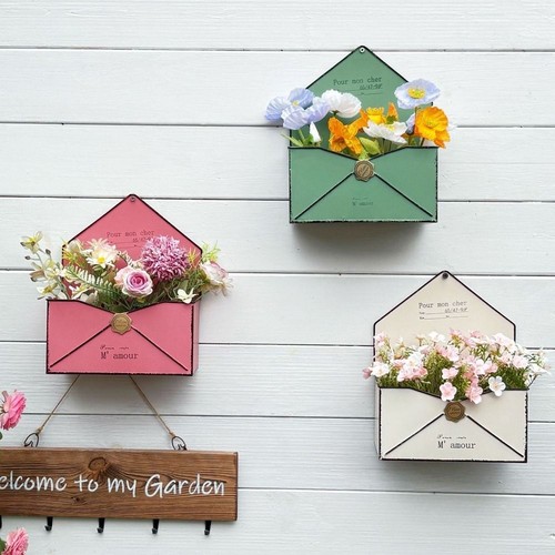 Vintage envelope planter - vintage,