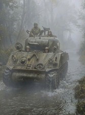 BRITISH SHERMAN TANK OUTSIDE