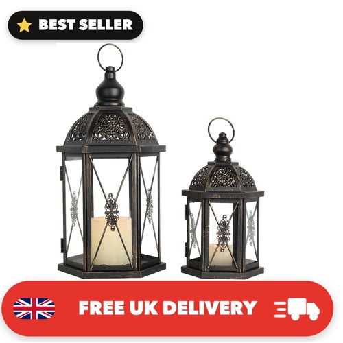 Large medium metal candle - large,