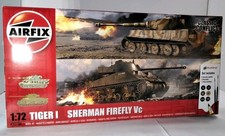 Airfix Classic Conflict Tiger I Sherman Firefly Vc Kit 1/72  Missing Paint etc