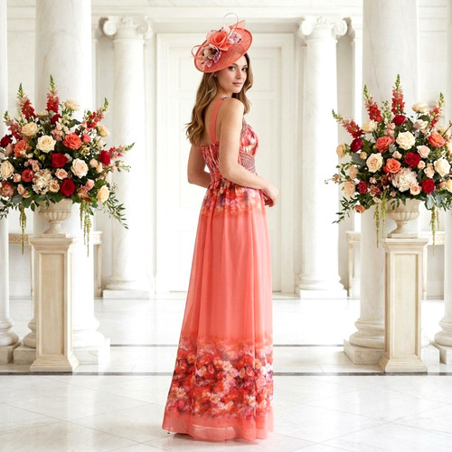 Quiz sze coral beaded maxi - sze,