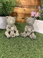 Stone garden pair cute - stone,