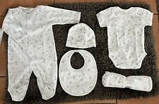 Harrods Nursery Bear Babygro-Romper-Bib-Hat- 3-6mnths -brand new